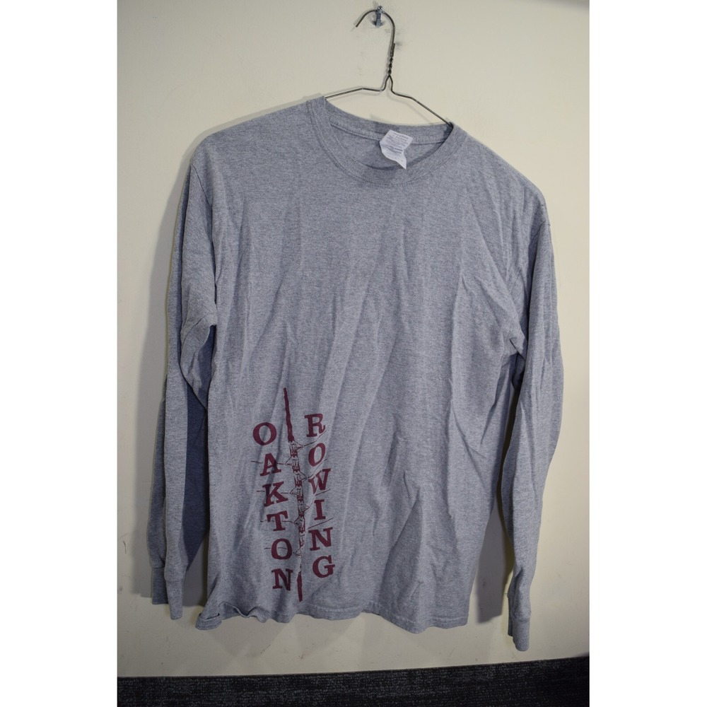 OAKTON‎ HIGH Vienna VA Crew Rowing Long Sleeve T Shirt MENS M Gray WORN LOOK